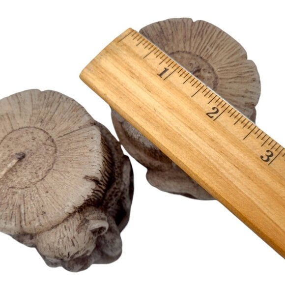 Vintage Ornate Hand Sculpted Monkey Candles Decor Set Hear See Speak No Evil 3" - Picture 3 of 7